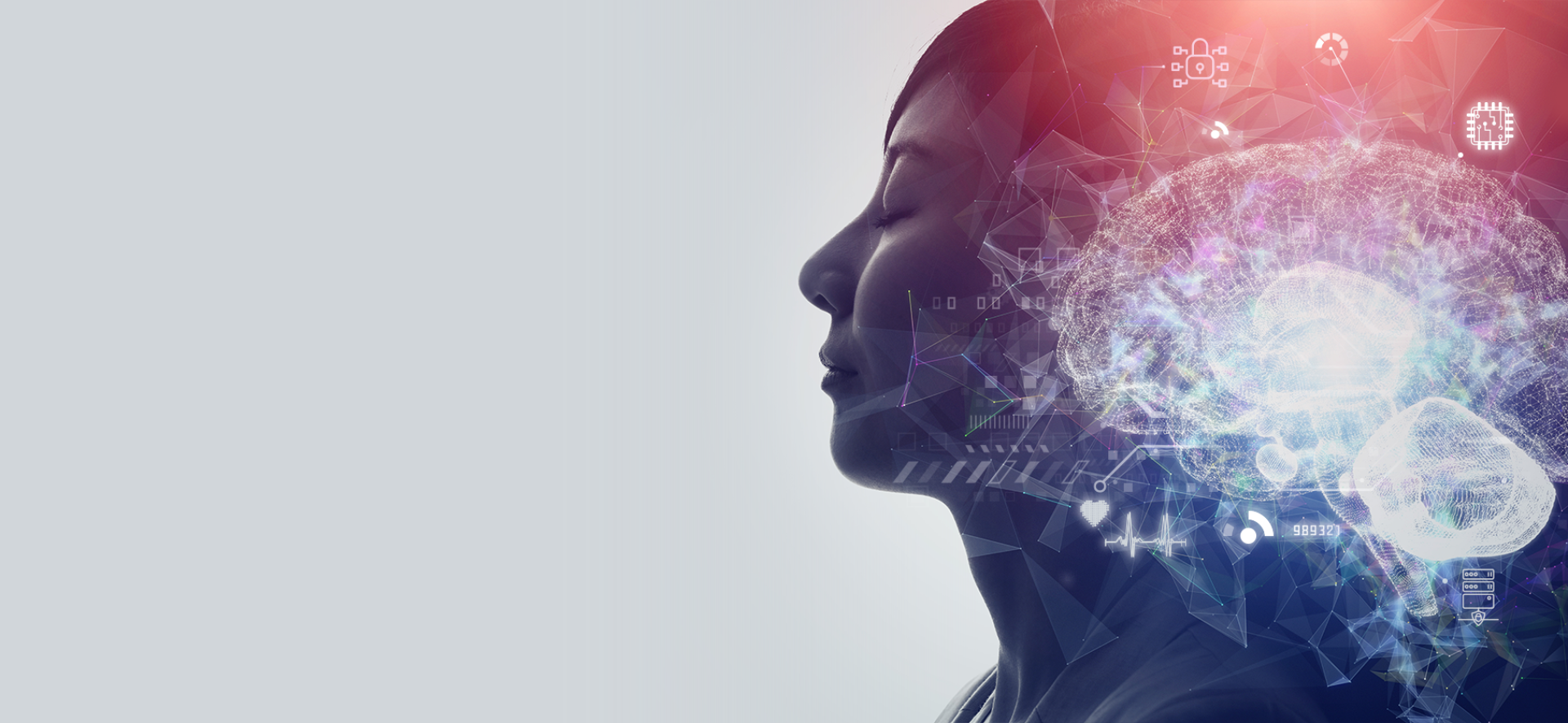 abstrakcyjna grafika przedstawiająca profil twarzy